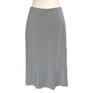 Vintage Y2K Banana Republic 100% Silk skirt office siren Geometric medium small